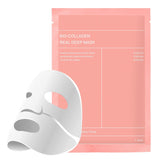 Masque facial coréen avec bio-collagène, acide hyaluronique, céramides et peptides - 1 boîte (4 pièces)
