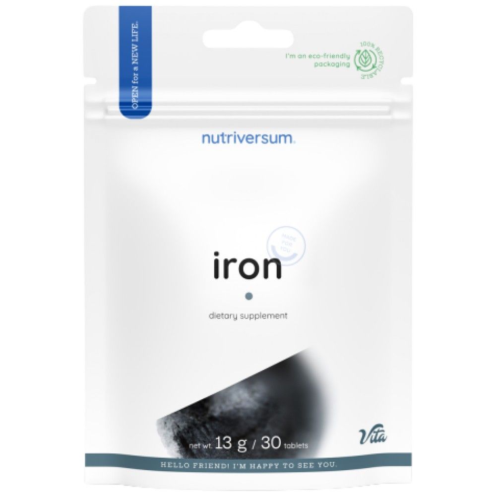 Iron 30 mg | Fumarate ferreux - 30 comprimés