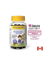 Probiotique pour les enfants et les adolescents, 1 milliard de cultures actives - bonne digestion et immunité, 50 comprimés de gelée à saveur de fruits
