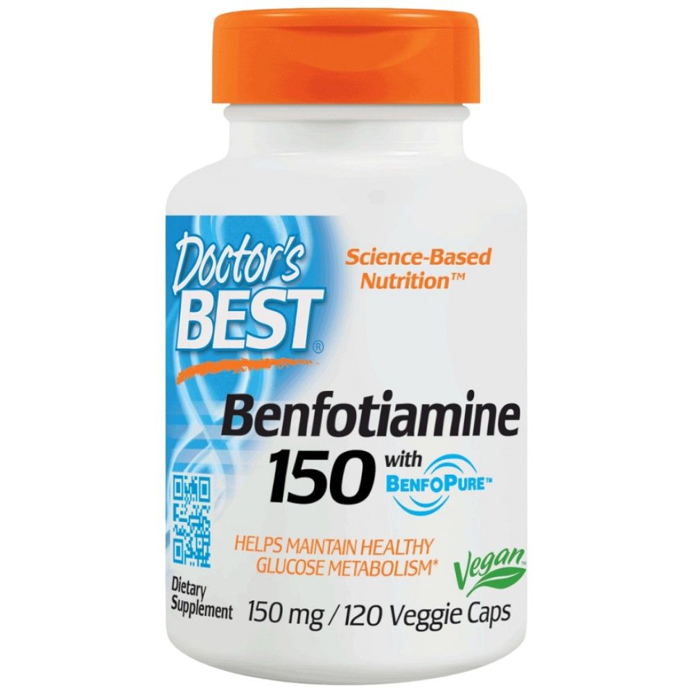 Meilleur Benfotiamine 150 mg | Benfopure - 120 capsules