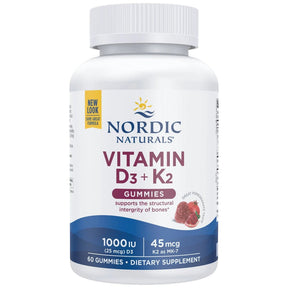 Vitamin D3 1000 IU + K2 45 mcg | Gummies - 60 gummies - Nutra Best Europe
