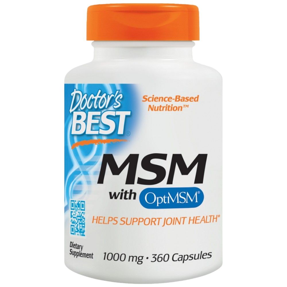 Meilleur MSM 1000 mg | Avec OptimSm - 360 capsules