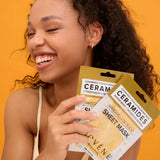 Masque des céramides avec du zinc pour la restauration et l'hydratation de la peau 1 paire