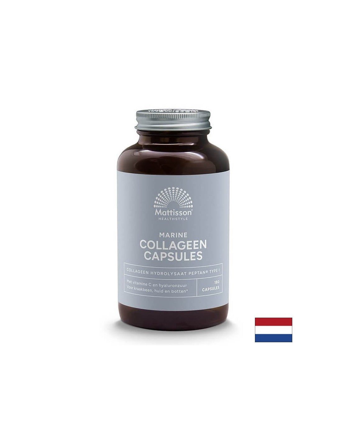 Collagène de poisson (type 1) avec vitamine C et acide hyaluronique - Collagène marin Peptan, 180 capsules <tc>Mattisson Healthstyle</tc>