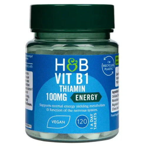 Vitamine B1 (vitamine B1) 100 mg 120 comprimés Holland & Barrett