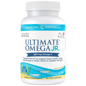 Ultimate Omega Junior 680 mg - 90 Gel capsules - Nutra Best Europe