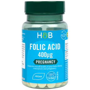 Folic Acid 400 mcg - 180 Tablets - Nutra Best Europe