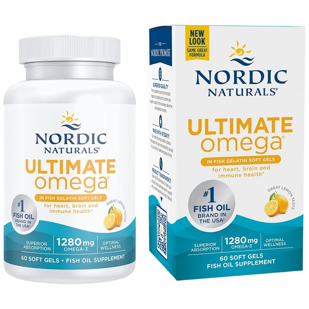 Omega ultime 1280 mg - 60 capsules de gel