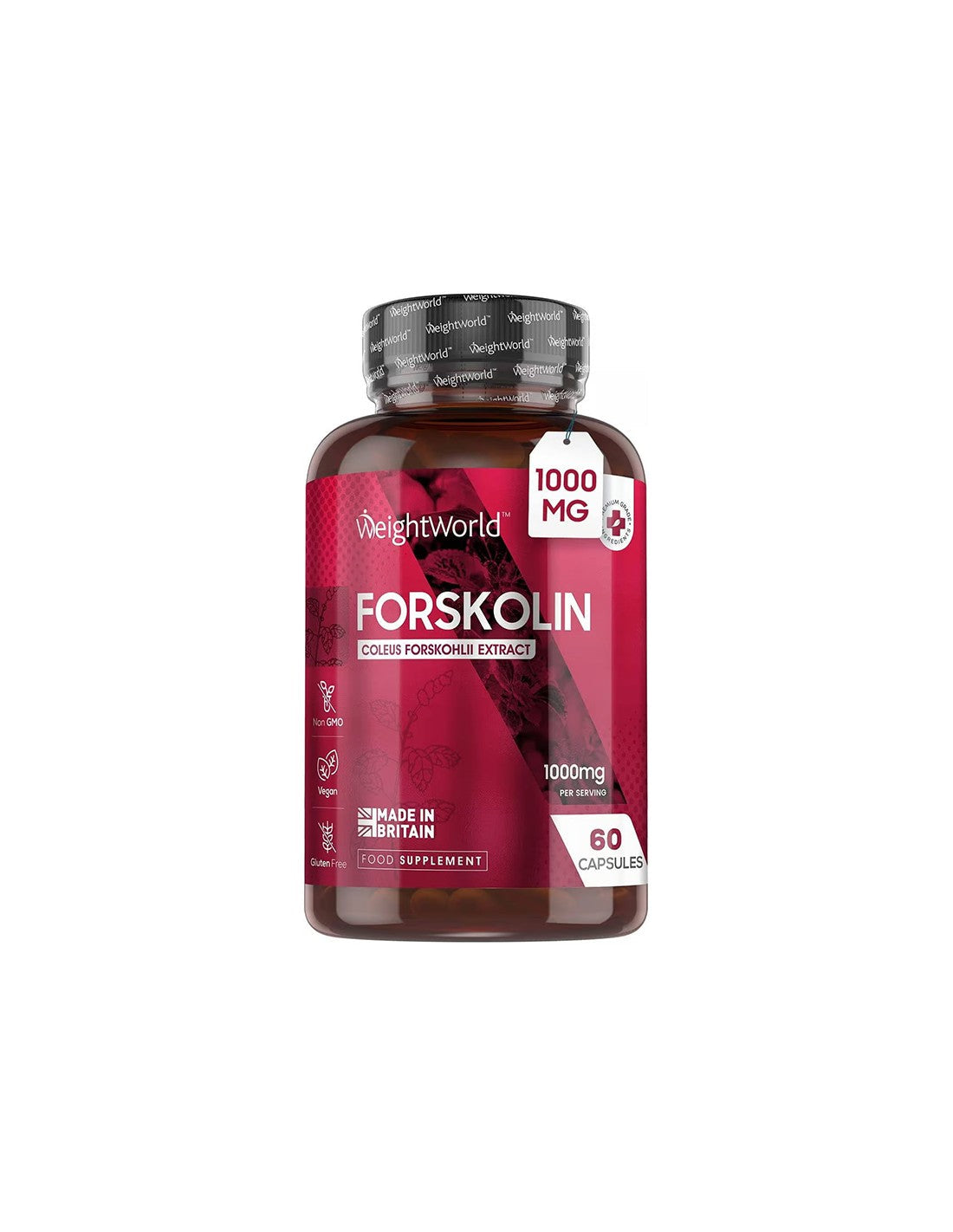 Perte de poids sain - Forskolin 1 g, 60 capsules - Forskoline