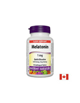 Pour l'insomnie - Mélatonine 1 mg, 90 comprimés sublinguaux <tc>Webber Naturals</tc>
