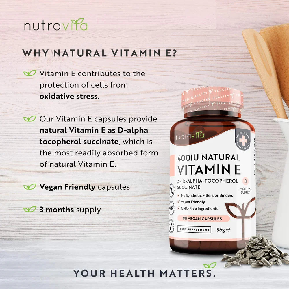 Vitamine naturelle E 400IU 90 VCAPS