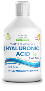 Acide hyaluronique liquide 100 mg - nourriture au niveau cellulaire - 500 ml