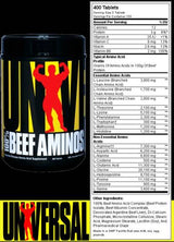 100% de bœuf amino - 400 comprimés
