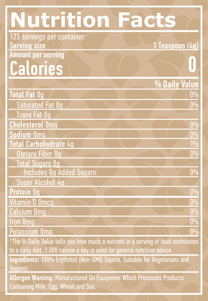 100% érythritol naturel - 0,500 kg