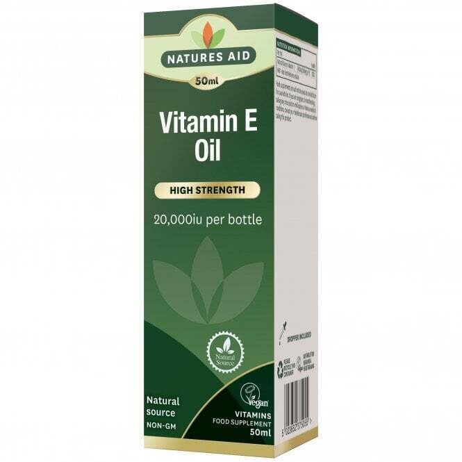 Liquide de vitamine E naturel (huile de vitamine E 100% naturelle) 20 000iu 50 ml naturesaid
