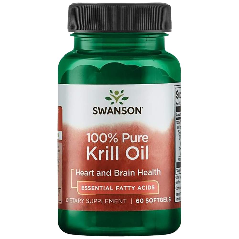 100% d'huile de krill pur 500 mg - 60 softgels