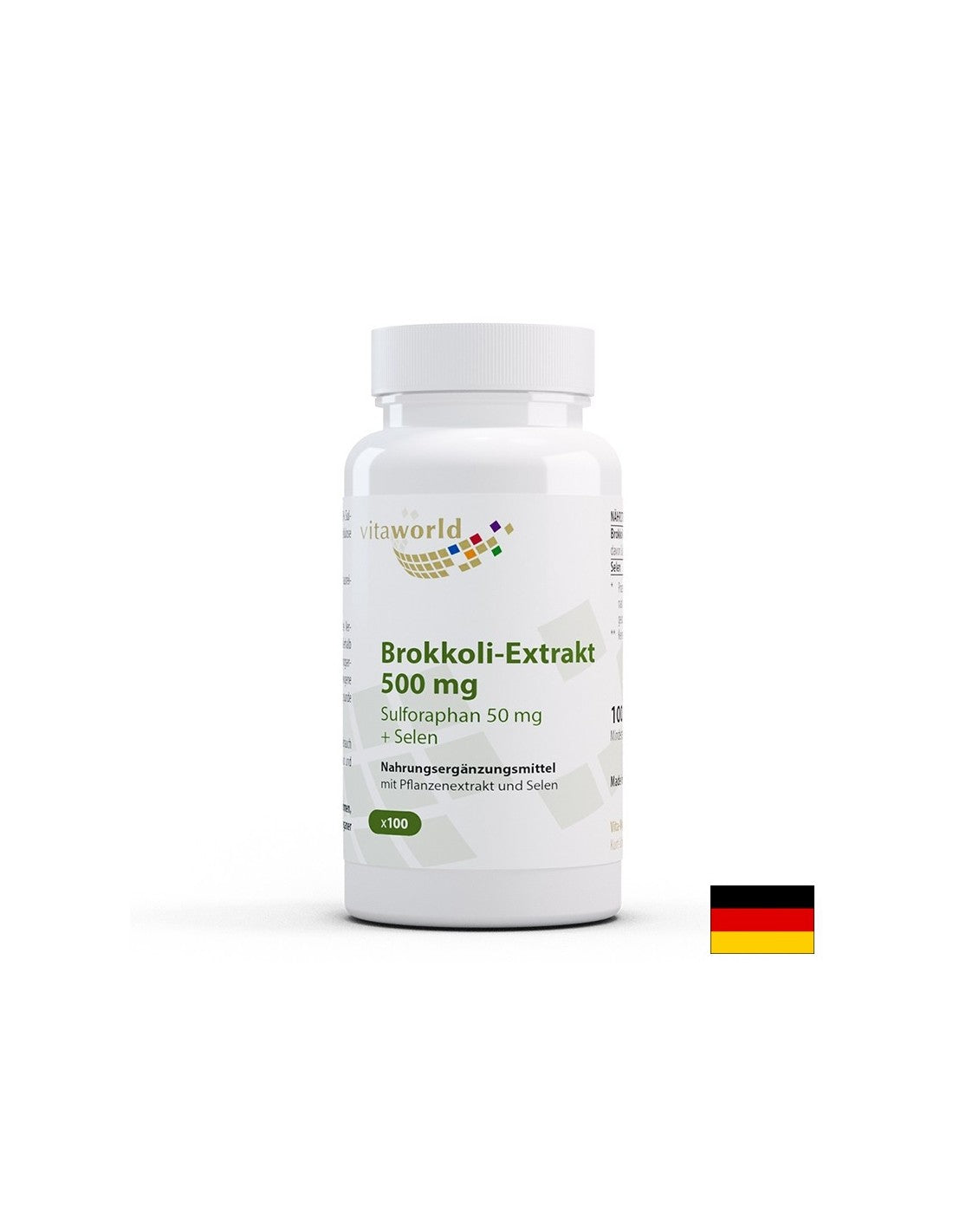 Glande thyroïde, désintoxication - extrait de brocoli + sélénium, 100 capsules