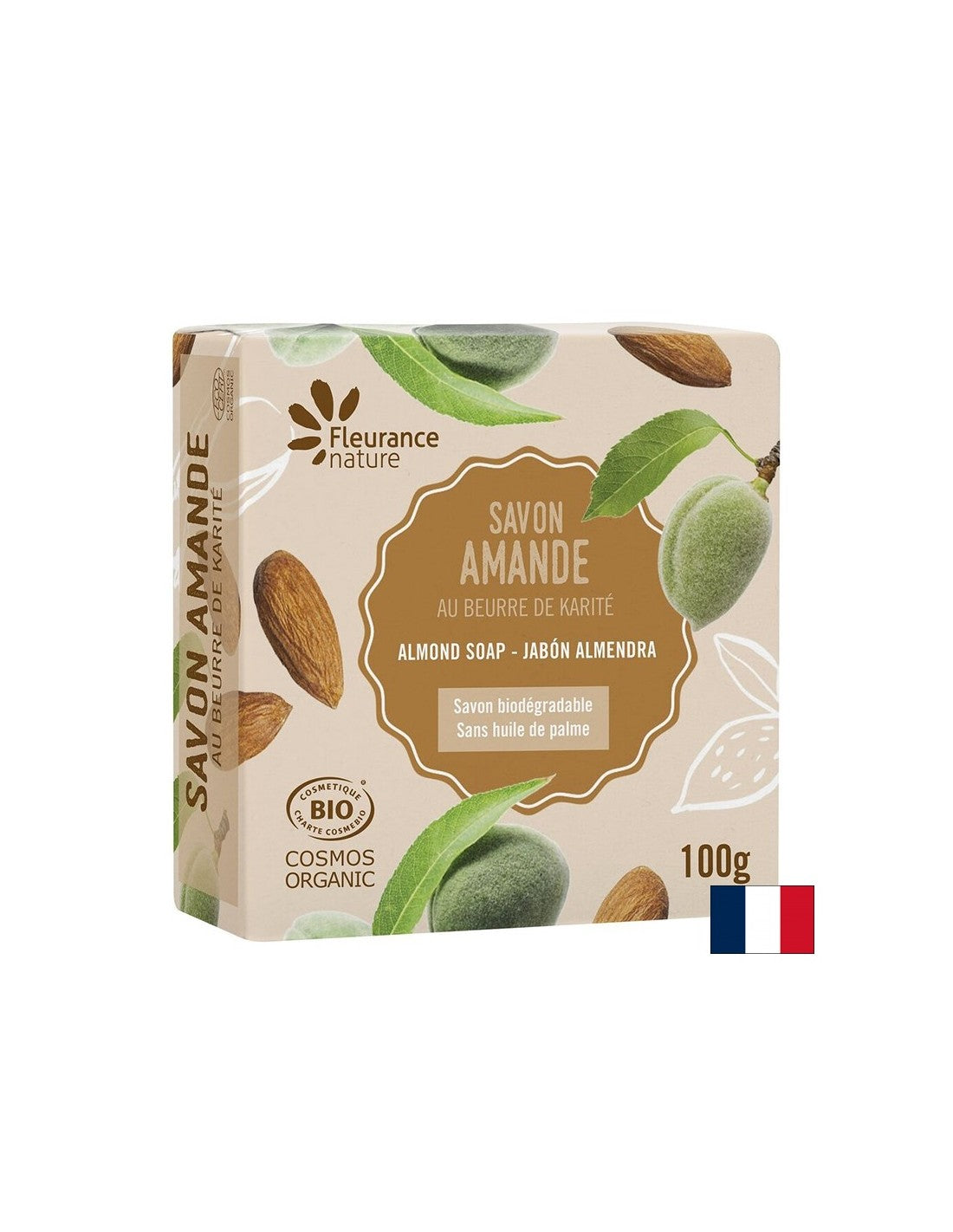 Savon aux amandes, 100 G Nature en flou