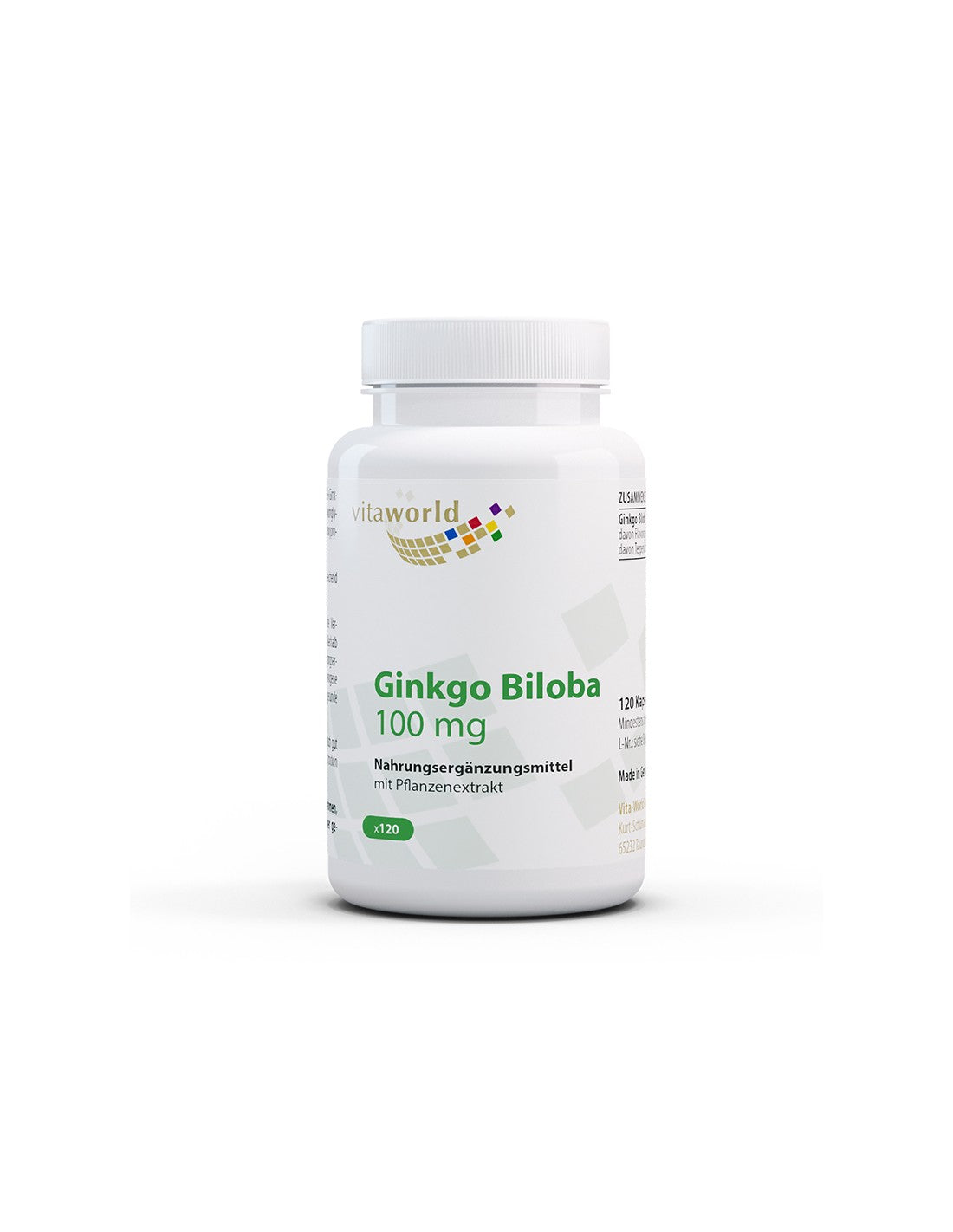 Mémoire et concentration - Ginkgo biloba, 100 mg x 120 capsules