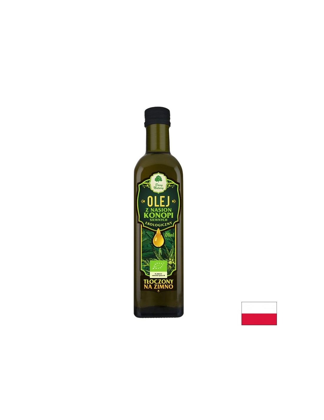 Huile de graines de chanvre biologique, 100 ml