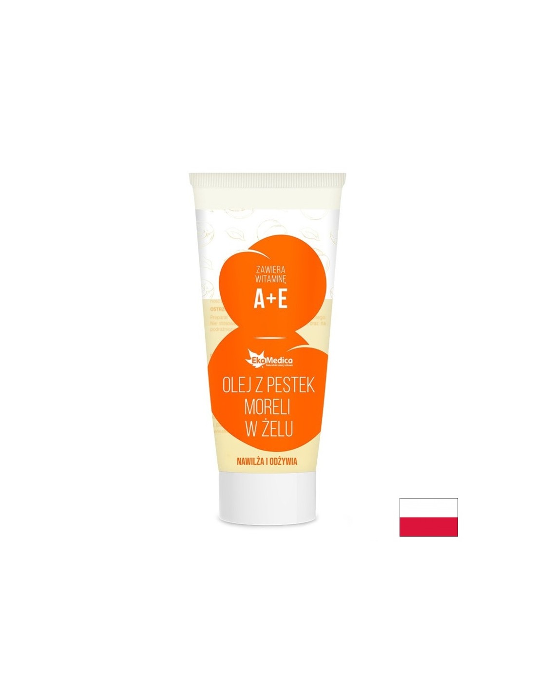 Gel à main et corporel avec huile du noyau d'abricot, 100 ml d'Ekamedica