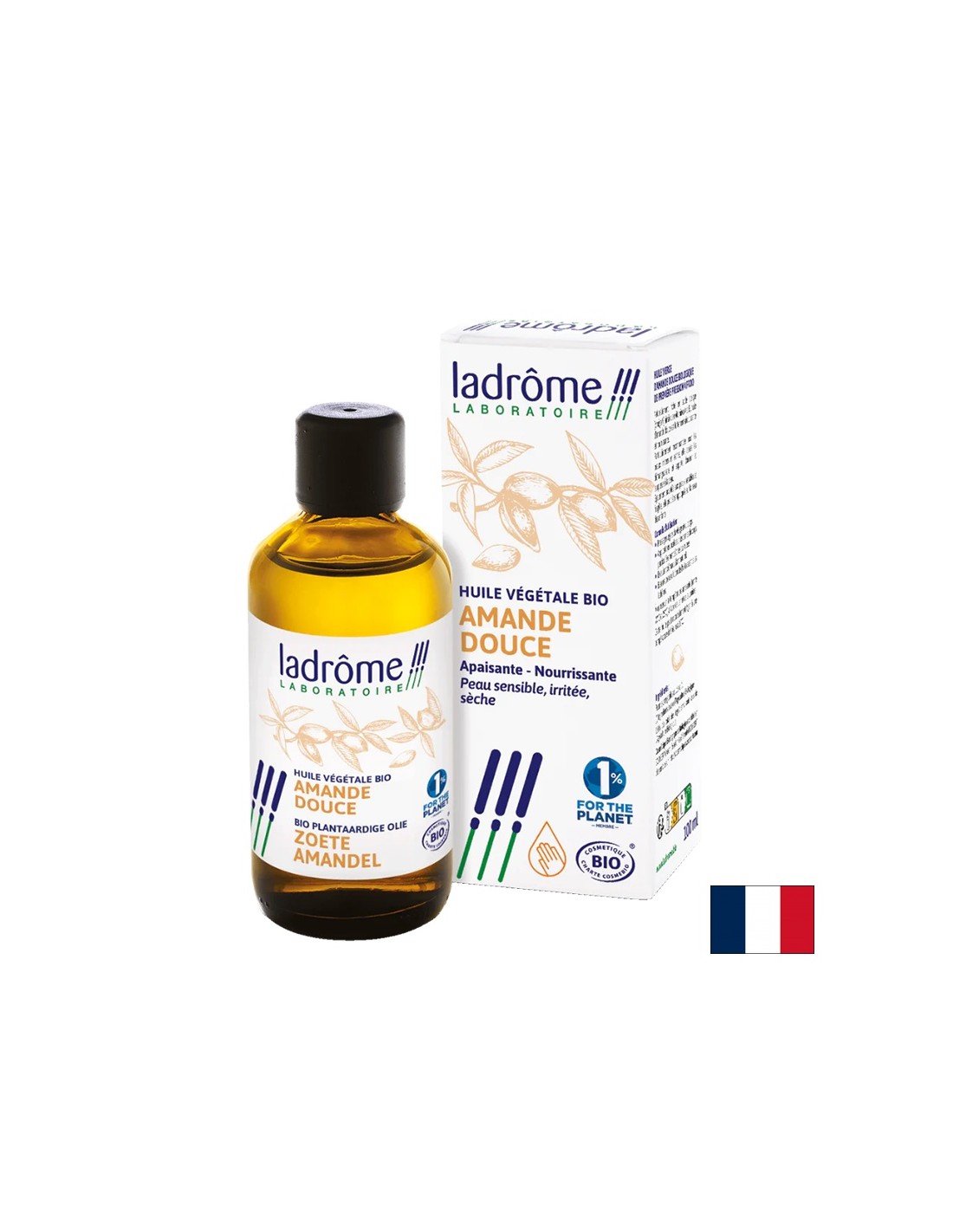 Soins de la peau - Amande sucrée (huile essentielle biologique), 100 ml