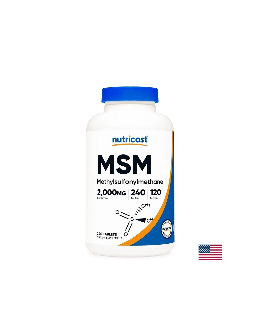 Os et articulations - MSM (méthyle sulfonyle méthane), 1000 mg x 240 comprimés