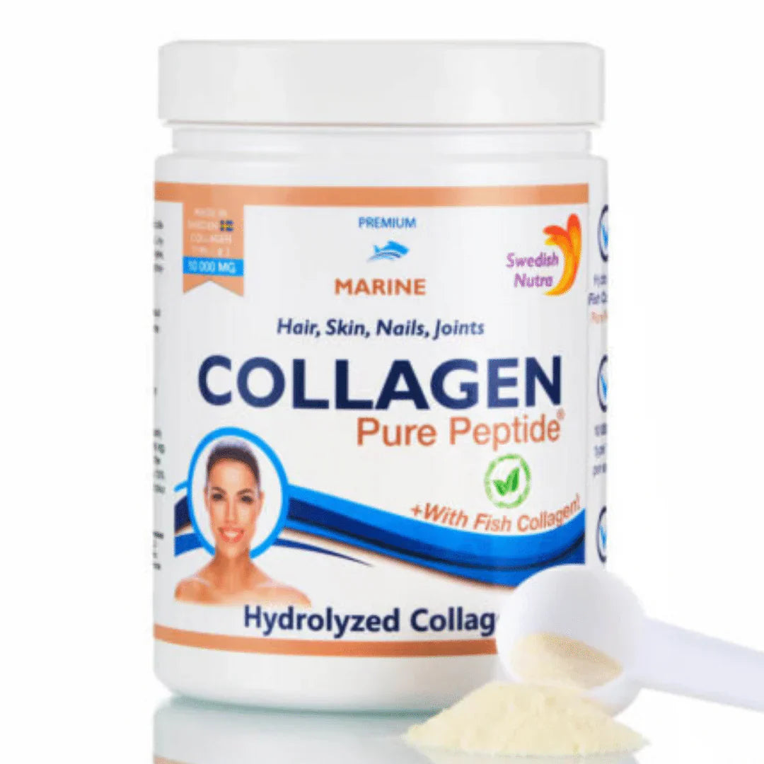 Poudre de collagène de poisson 10000 mg de peptide pur 300 g