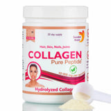 Poudre de collagène de bœuf 10000 mg de peptide pur 300 g