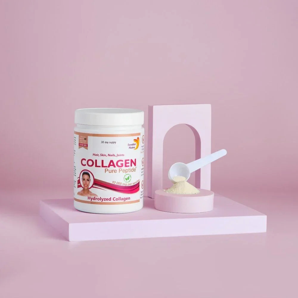 Poudre de collagène de bœuf 10000 mg de peptide pur 300 g
