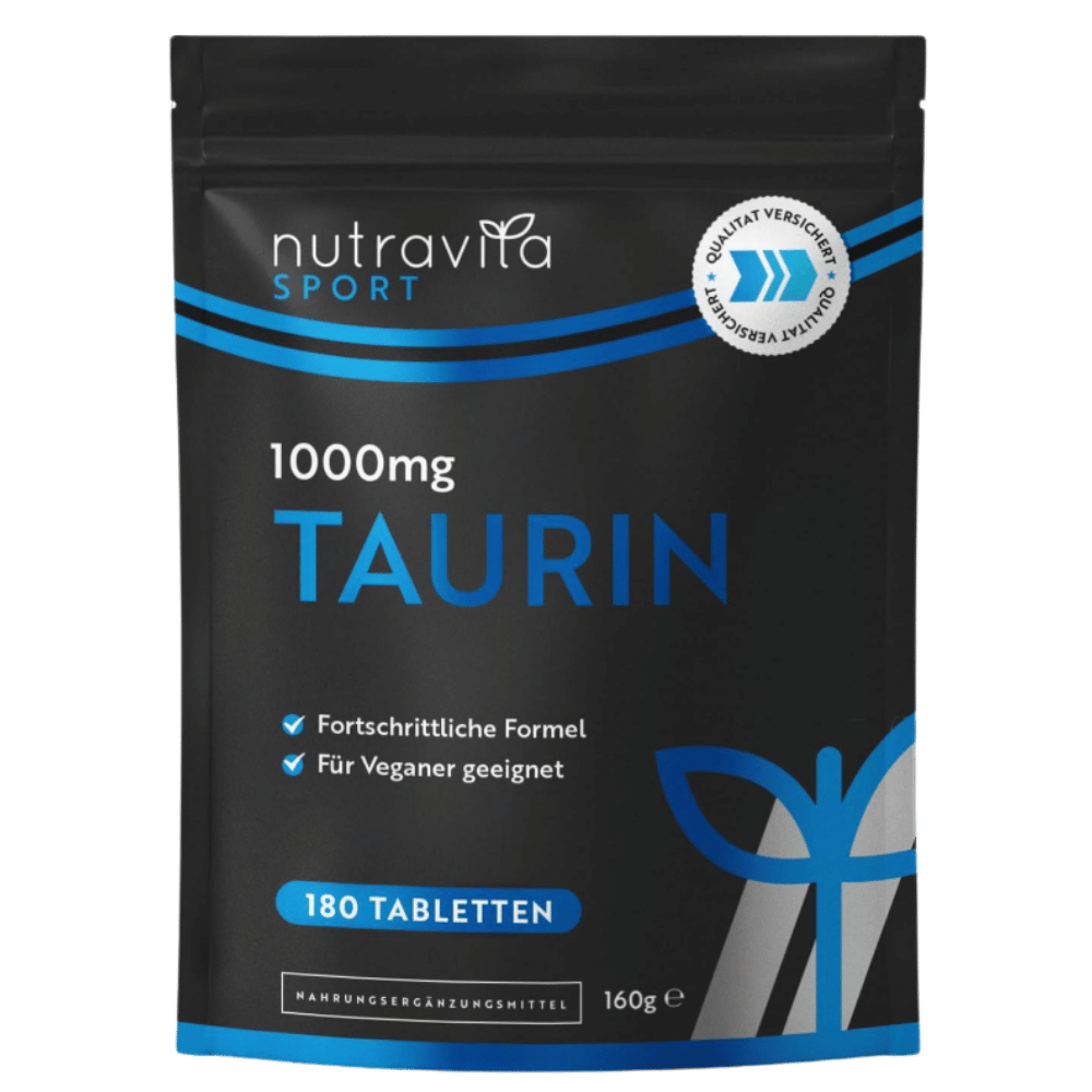 Taurine 1000 mg/180 comprimés, 90 jours /