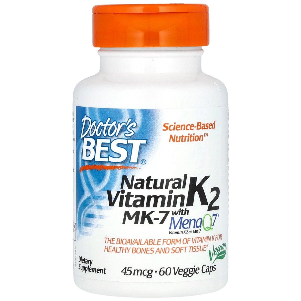 Meilleure vitamine naturelle K2 MK-7 45 MCG - 60 capsules