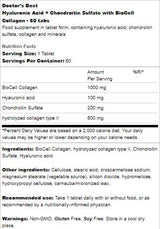 Meilleur acide hyaluronique + sulfate de chondroïtine/avec collagène biocell - 60 comprimés