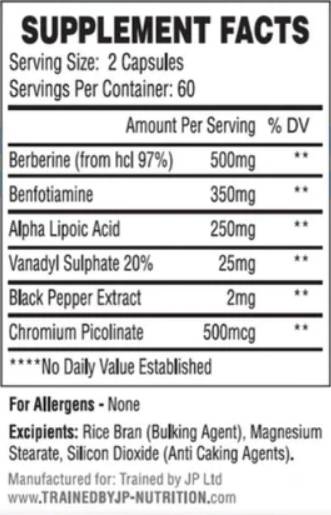 Dans le domaine | avec berbérine et benfotiamine - 120 capsules
