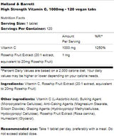Vitamine C 1000 mg à haute résistance - 240 comprimés