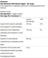 Mineraux de la mer | Algues marines rouges 60 capsules