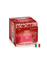 Thé à fruits avec des framboises et des cassis rouges - Fresure naturelle, 12 sachets