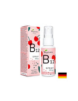 Spray B12/Vitamine B12 (méthylcobalamine)/Spray buccal, 25 ml, 100 % végétalien <tc>Vegavero</tc>