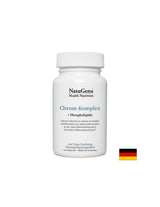 Contrôle de la glycémie - complexe de chrome (chrome + lécithine), 120 capsules