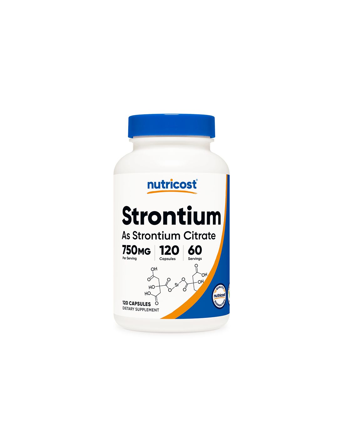 Os et articulations - Strontium (citrate), 120 gélules <tc>Nutricost</tc>