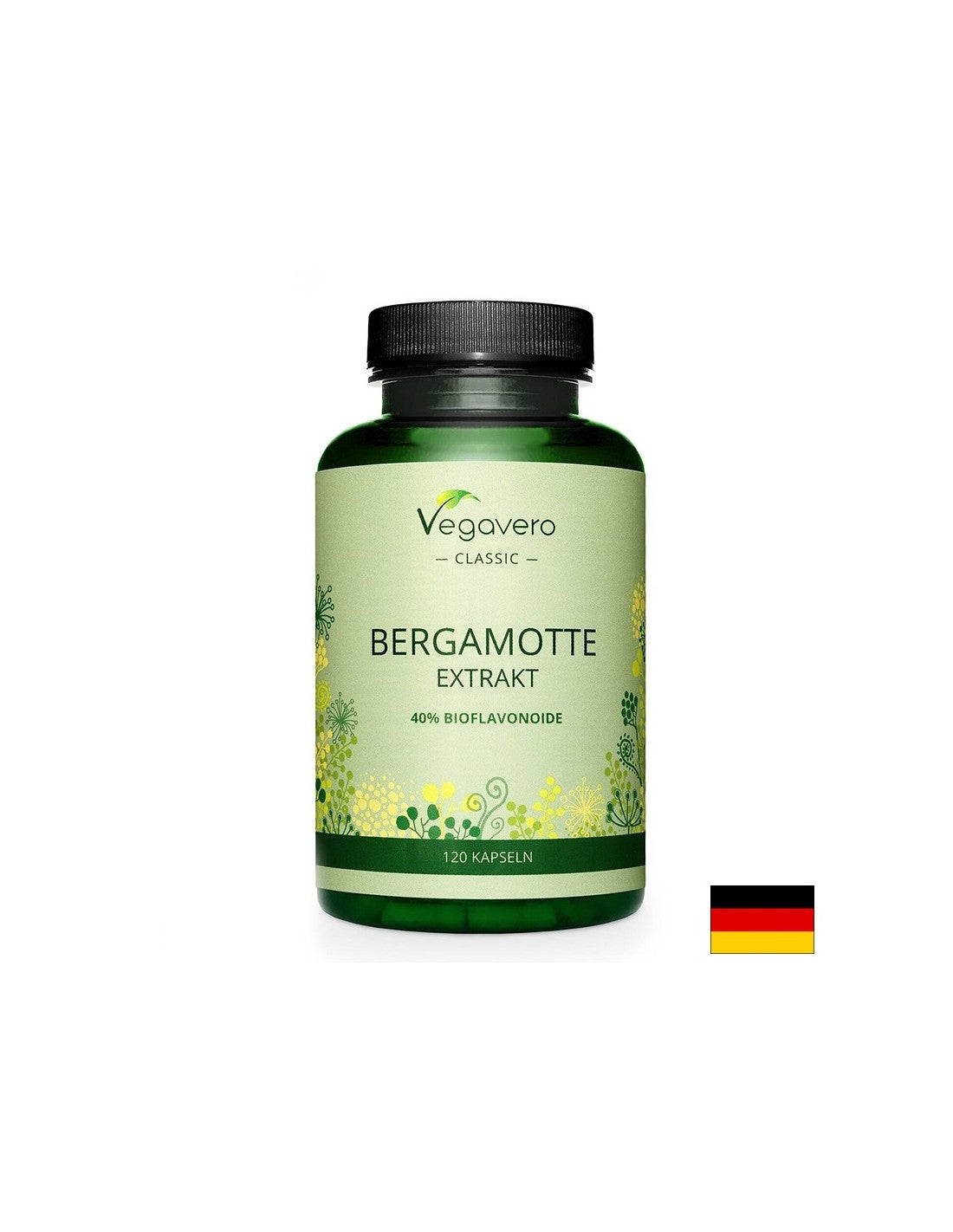 Diabète et cœur en bonne santé - Bergamote (extrait), 120 capsules <tc>Vegavero</tc>