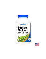 Mémoire - Ginkgo Biloba, 120 mg/ 240 gélules <tc>Nutricost</tc>