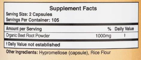 Racine de betterave 1000 mg - 210 capsules