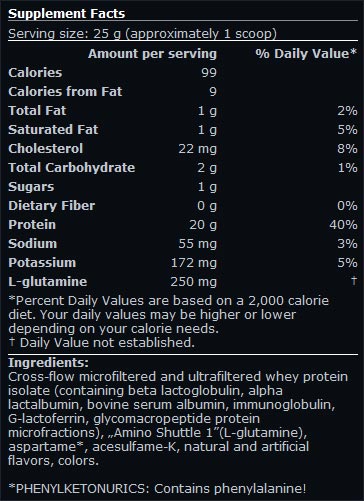 Isolat de lactosérum 100% - 2,00 kg