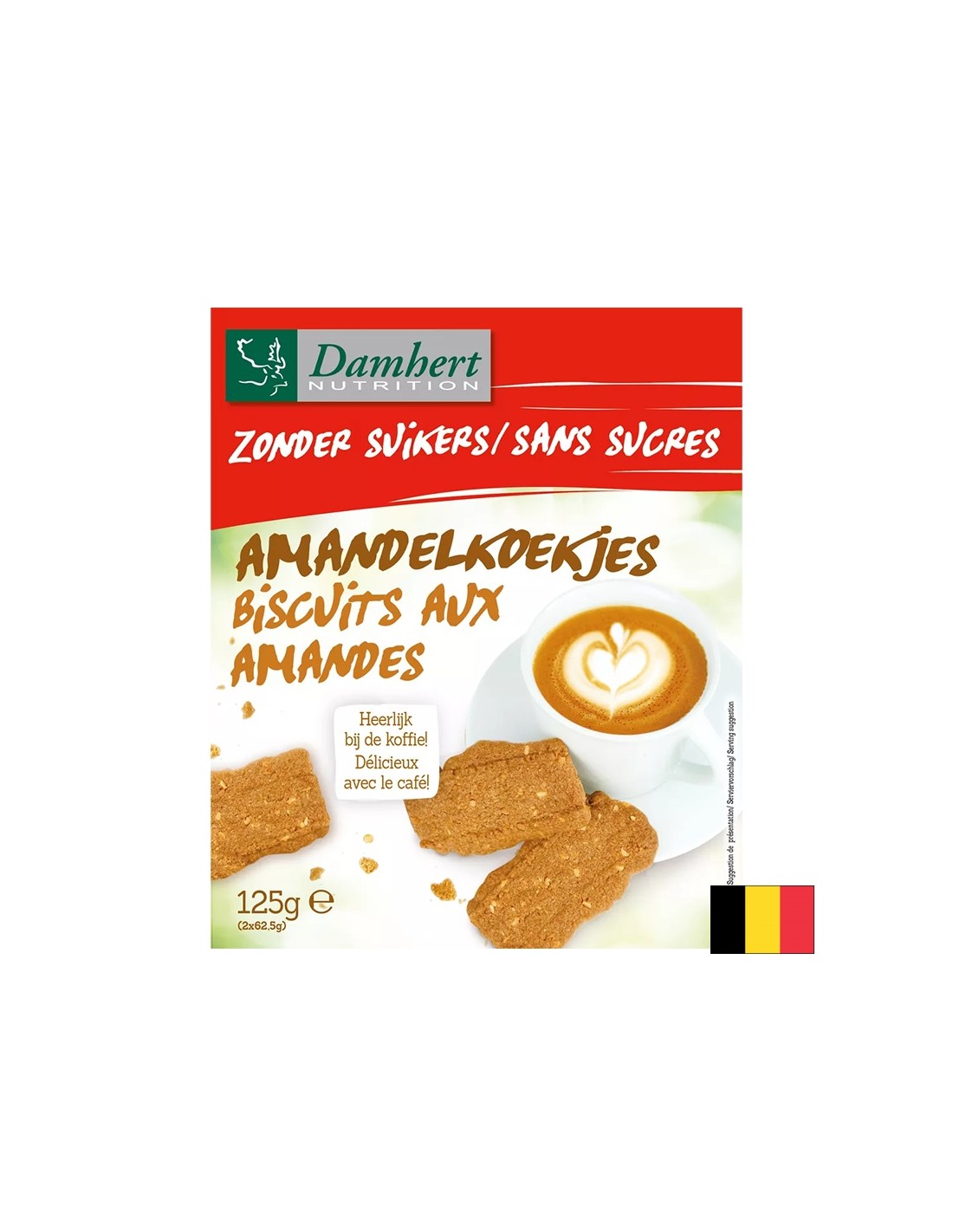 Biscuits aux amandes (sans sucre), 125 g