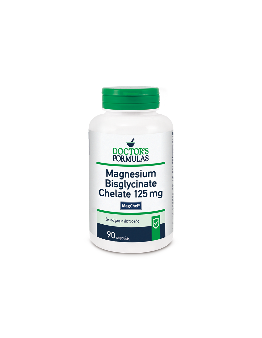 Magnésium (chélate bisglyciné) - fonction du nerf et musculaire, 125 mg x 90 Capsules Formules du médecin