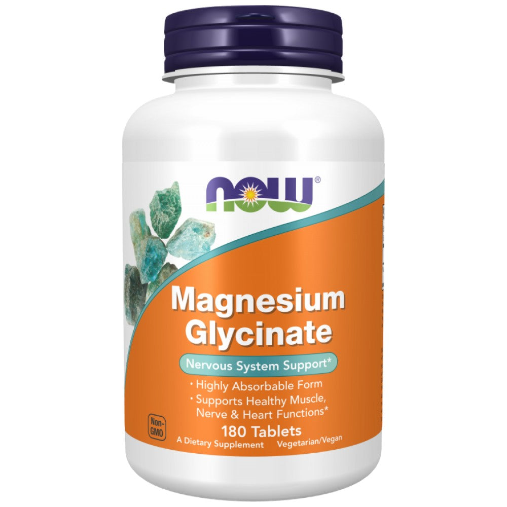 Glycinate de magnésium | Bisglycinate de magnésium hautement absorbable - 180 comprimés