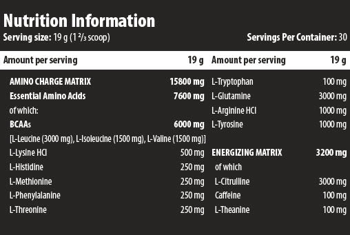 Charge amino/30 Serv. 0,570 kg