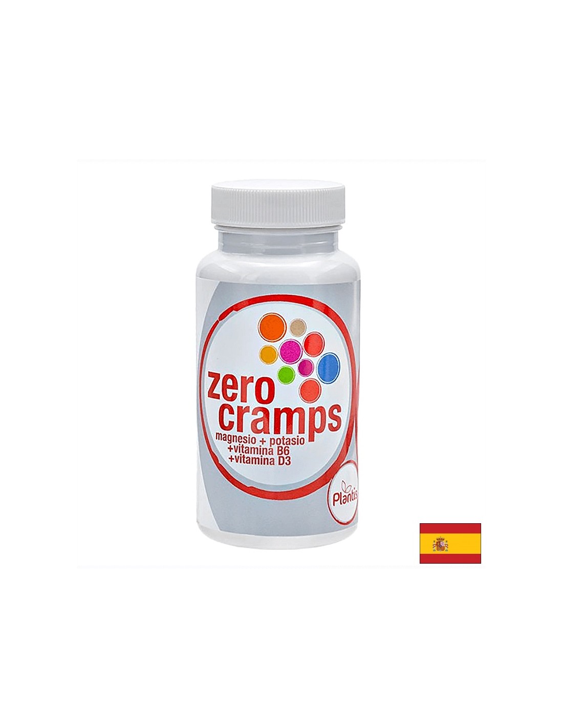Anti Cramps - Magnésium 132 mg, potassium 150 mg et vitamines B6 et D3 - Zero Cramps Planttis®, 60 comprimés