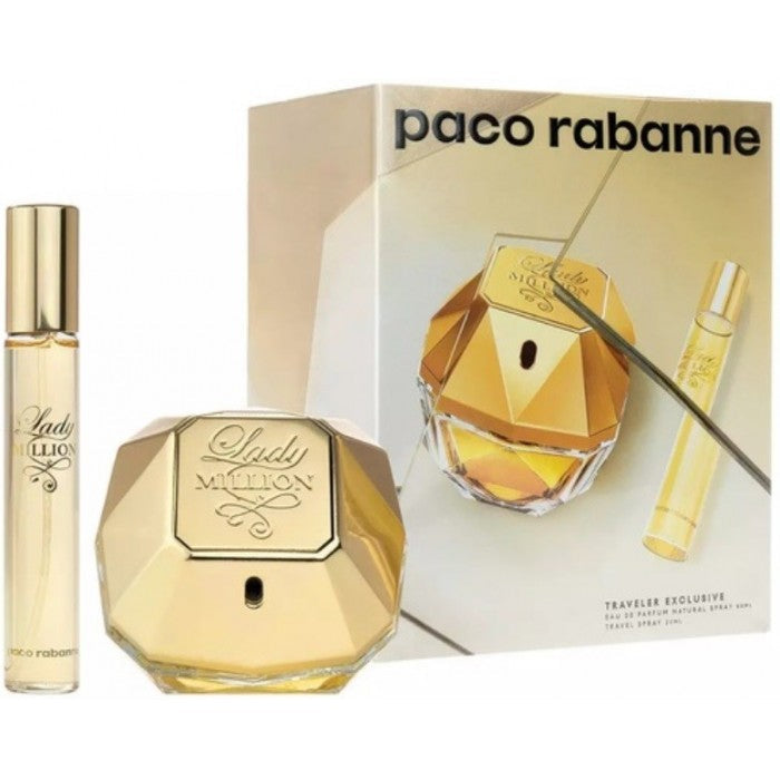 Ensemble pour femme <tc>PACO RABANNE</tc> Lady Million - Eau de Parfum 80 ml + 20 ml